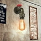 thumbnail image 2 of Lámpara de pared Steampunk con diseño industrial retro para pasillos, sótanos y más. El cuerpo de la lámpara engrosado garantiza durabilidad y calidad (2 piezas), 2 of 5