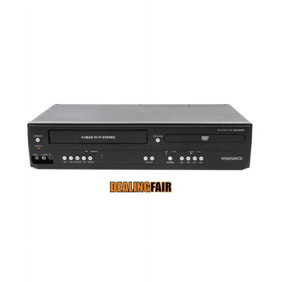 Pre-Owned Magnavox DV228MG9 DVD VCR Combo with Remote, AV Cables & Hdmi Adapter