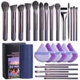 thumbnail image 1 of Set de brochas de maquillaje BS-MALL Professional, 28 unidades con funda, color morado, 1 of 6