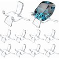 thumbnail image 1 of 10 Pcs 1.8" Clear Acrylic Easel H Display D For Ode Mineral Agate Stool Ing Acrylic Display H Ph H, 1 of 5