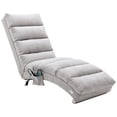 thumbnail image 2 of Electric Massage Recliner Chair Linen Chaise Lounge Indoor Chair, Modern Long Lounger for Office or Living Room (Light Gray), 2 of 7
