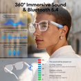 thumbnail image 4 of Gafas Inteligentes, Traducción IA 144 Idiomas, Bluetooth 5.4, Filtro Luz Azul, Audio Open-Ear, Batería 9H, Viajes, Negocios, HY-C8, 4 of 8