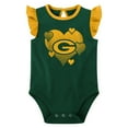 thumbnail image 4 of Girls Newborn & Infant Green/Gold Green Bay Packers Spread the Love 2-Pack Bodysuit Set, 4 of 5