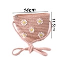 thumbnail image 2 of Bolso decorativo pequeño y fresco de estilo girasol para niñas, bolso tejido de paja, 2 of 5