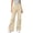 Beige, variant on Womens Bootcut Cargo Pants Wide Leg High Waisted Casual Trousers Flare Pants with Multi Pockets