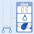 thumbnail image 2 of Swing Set LadyRosian 17 anillos de gimnasio con forma de trapecio, 110 kg, color azul, 2 of 8