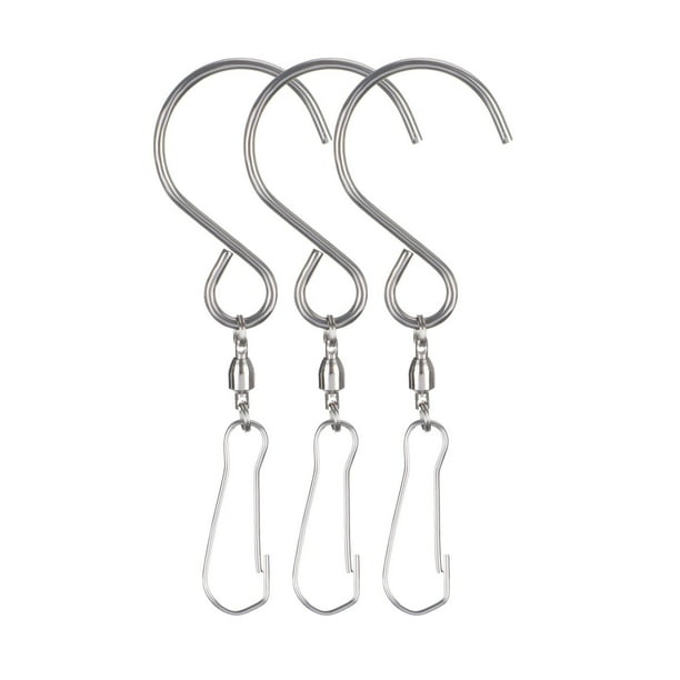Sunhillsgrace Hooks Metal Wind Turn Hook Wind Chime Hook Stainless
