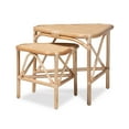 thumbnail image 3 of bali & pari Jayden Rattan BOHO End Table, Natural Brown, 3 of 7