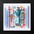 thumbnail image 2 of Bolokofsky, Ronald 20x20 Black Modern Framed Museum Art Print Titled - Lets Stay Home 110, 2 of 5