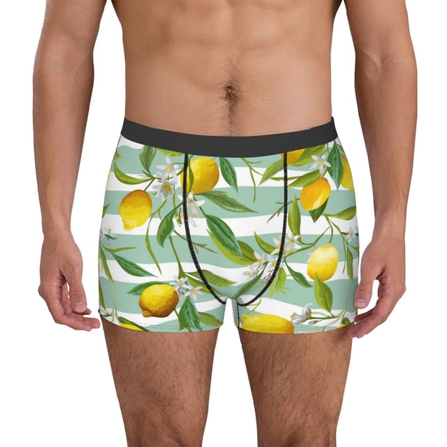 Fotbe Lemon Calzoncillos Tipo Boxer con Bolsa de Soporte Total para Hombre, X-Temp Fresco, Transpirable y de Secado Rápido-Medium