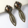 thumbnail image 3 of Owl Vintage Copper-Colored Lace Bookmarks: Stainless Steel Reading Accessories, Gifts for Book Lovers - Set of 2, 3 of 5