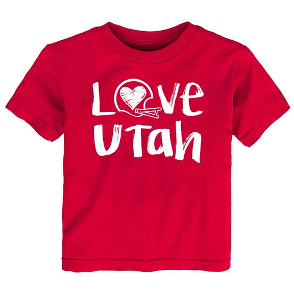 Future Tailgater Chalk Art Love Infant Toddler Youth T-Shirt for Utah Fans
