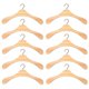 thumbnail image 1 of 12pcs Wooden Doll Clothes Hangers Miniature Wardrobe Accessories for Doll Outfits Dollhouse Accessories for Organizing Outfits, 1 of 4