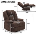 thumbnail image 2 of Fraser 360&deg; Swivel Rocker Recliner - Brown, 2 of 7