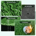 thumbnail image 2 of FREADEM Artificial Grass Rug 4' x 6' Artificial Turf Fake Faux Grass Mat with Drainage Holes Indoor Outdoor Synthetic Turfs for Garden Lawn Landscape Entryway Balcony Decoration, 2 of 9