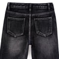 thumbnail image 6 of Hotiary Kid Boys Ripped Destroyed Straight Leg Jeans Children Fashion Skinny Fit Elastic Waist Distressed Denim Pants Stretch Slim Trousers, 6 of 8