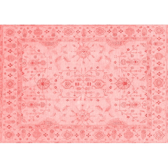Ahgly Company Indoor Rectangle Oriental Red Traditional Area Rugs, 8' x 10'