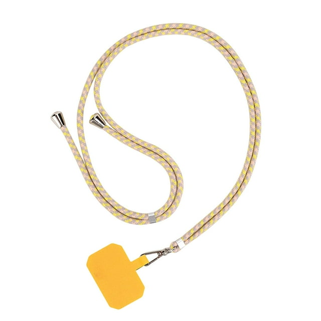 TISHITA Adjustable Smartphone Lanyard Neck Strap Multifunction for Phone Key ID Card Phones Yellow Gray Yellow