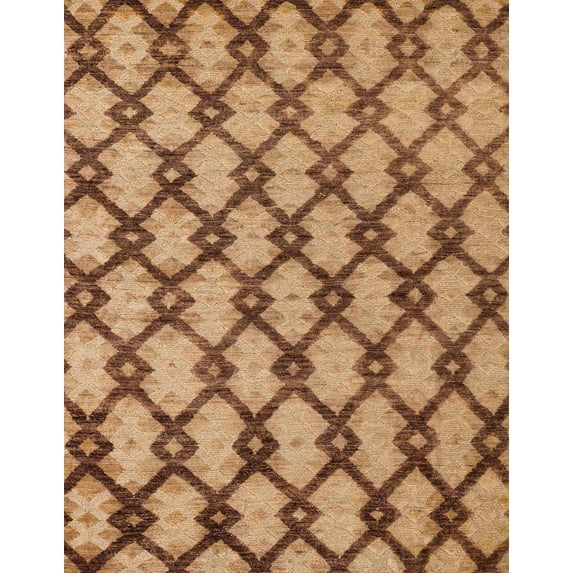 Ahgly Company Indoor Rectangle Abstract Orange Abstract Area Rugs, 4' x 6'