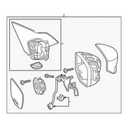 Genuine OE Honda Mirror Assembly - 76250-T2G-A81ZF