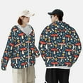 thumbnail image 6 of Xecao Colorful Mushrooms for Sun Shirt-A lightweight, hoodie-style long-sleeve UV protection garment designed for other outdoor activities., 6 of 9