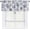 Blue and White Floral, variant on Navy Elegant Floral Kitchen Window Curtain 54"x18", Blue White Vintage Chinoiserie Flower Valance Farmhouse Window Treatment Rod Pocket Valances for Bedroom Bathroom Decor