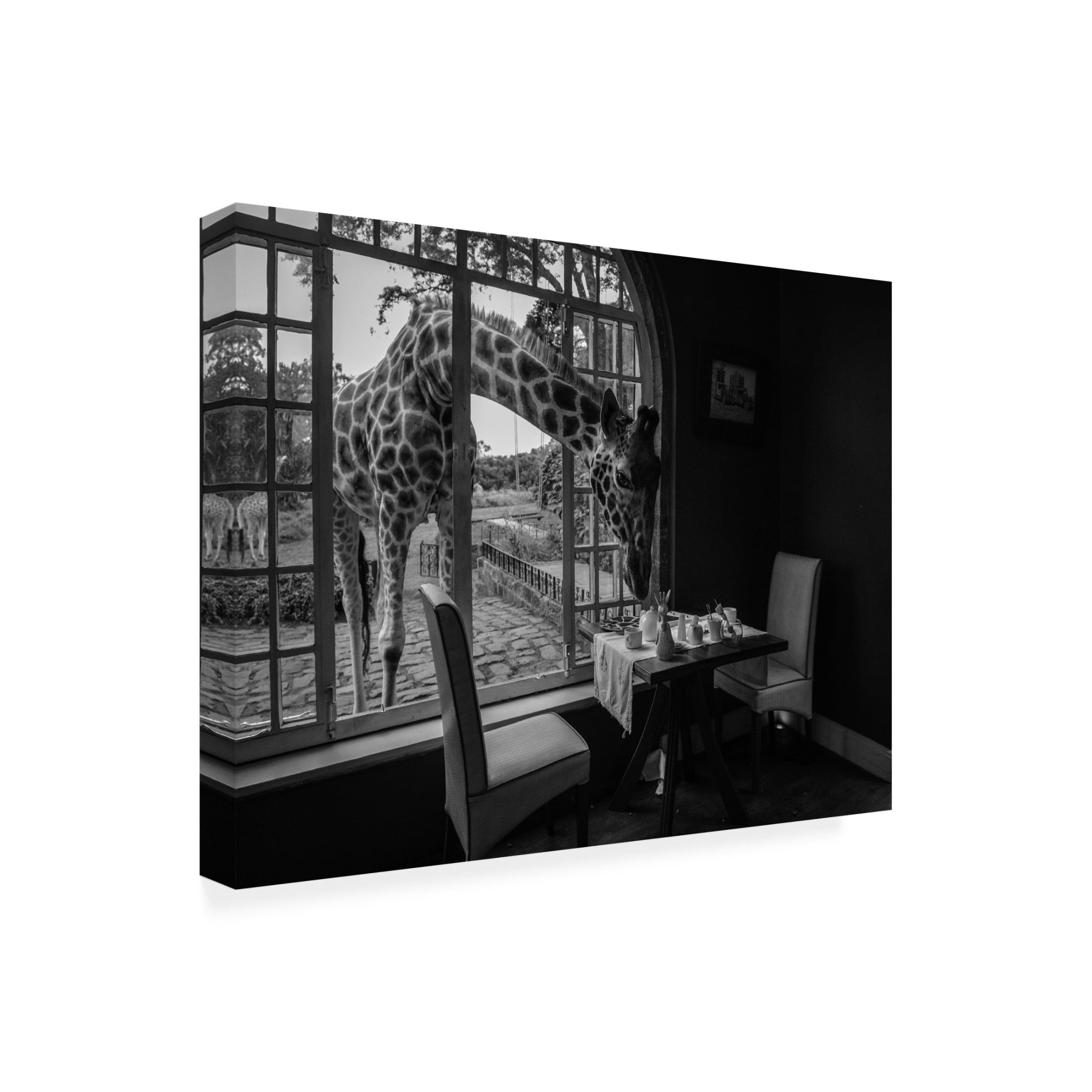 Canvas Wall Art - Jie Fischer 'Breakfast Time' Wall Art for Living Room, Bedroom, or Office D?cor by Trademark Fine Art - 47 x 35 Inches