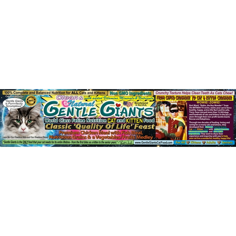 Gentle Giants Cat and Kitten Dry Cat Food 3 lb Walmart