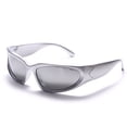 thumbnail image 1 of Gafas de sol Wrap Around Street Fashion para mujeres y hombres, gafas deportivas de moda, protector solar moderno y personalizado, 1 of 5