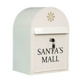 thumbnail image 1 of simhoa Box Mailbox Paperwork Newspapers Modern Magazines Holder Secure Iron Letter Box White, 1 of 8