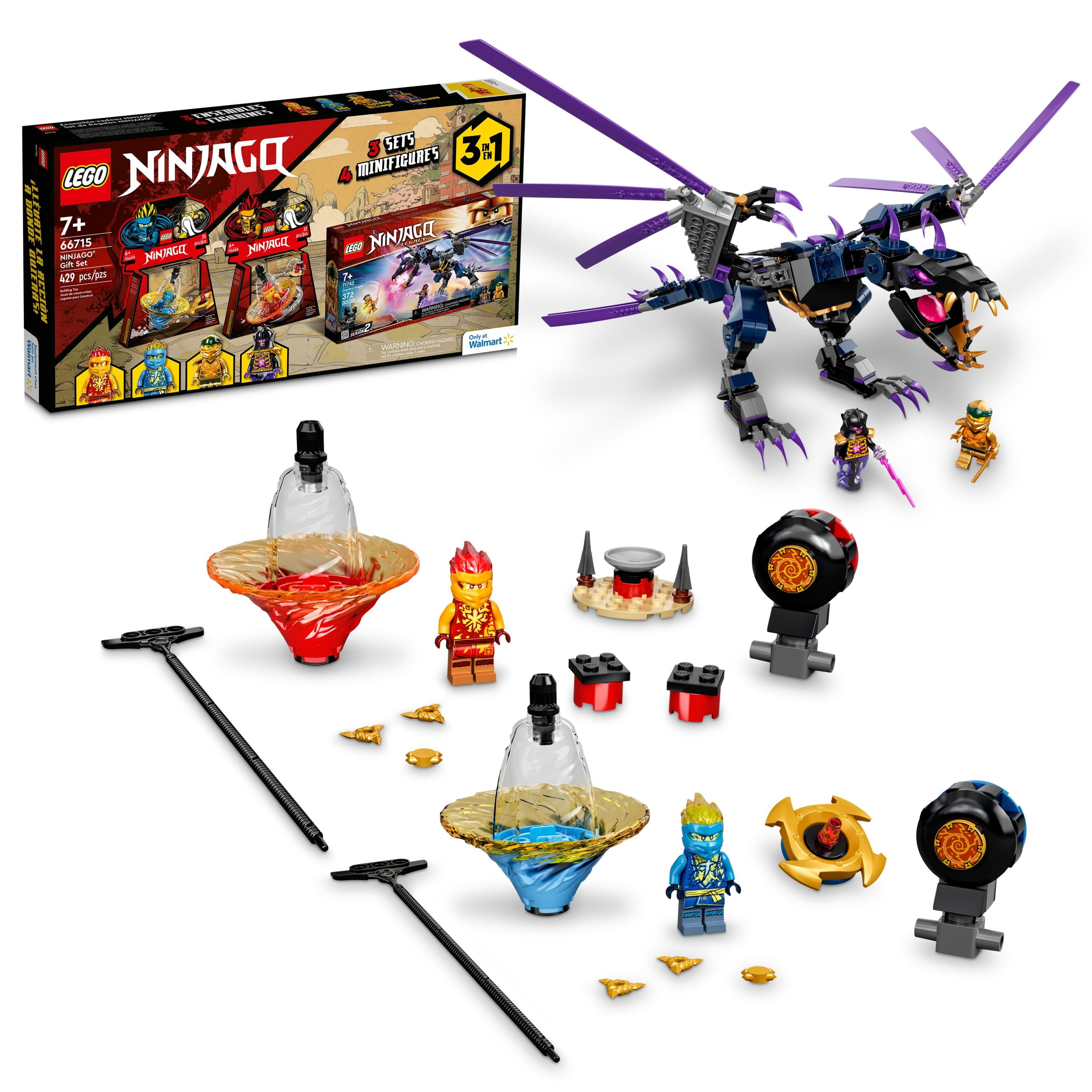 Aanwezigheid Gedragen envelop LEGO Ninjago 66715 Building Toy Gift Set Limited Edition For Kids, Boys,  and Girls (429 pieces) - Walmart.com