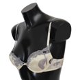thumbnail image 4 of Ermanno Scervino Silk Blend Push-Up Bra in Beige and Gray, 4 of 4