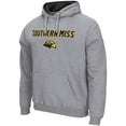 thumbnail image 2 of Men's Colosseum Heather Gray Southern Miss Golden Eagles Arch & Logo 3.0 Pullover Hoodie, 2 of 3