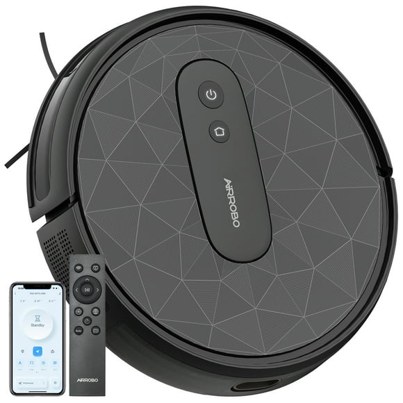 Used AIRROBO P20 Robot Vacuum Cleaner, Self-Charging Robotic Vacuums, 2800Pa Suction, 120 Mins Runtime, Ideal for Pet Hair, Hard Floors, Low Pile Carpets