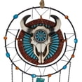 thumbnail image 6 of Southwest Cow Skull Dreamcatcher Feather Wind Chime, 6 of 6
