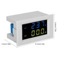 thumbnail image 4 of Amperímetro Digital, Voltímetro De Pantalla Digital, Peque?o Digitale Misuratore Blanco Negro Para Reguladores De Voltaje De Gabinete De Distribución ANGGREK Otras Herramientas & Hardware, 4 of 7