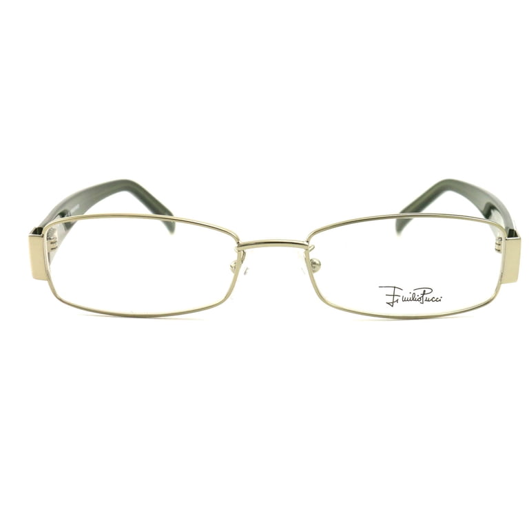 Emilio Pucci Gold Women Optical Women\'s Frames Emilio Pucci EP2684244 Rectangle Eyeglasses Women Orange Frames main image 2