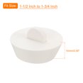 thumbnail image 2 of Uxcell 2Pcs Rubber Drain Stopper Bathtub Drain Plug Rubber Sink Stopper Drain Plug White 1-1/2 Inch to 1-3/4 Inch, 2 of 6