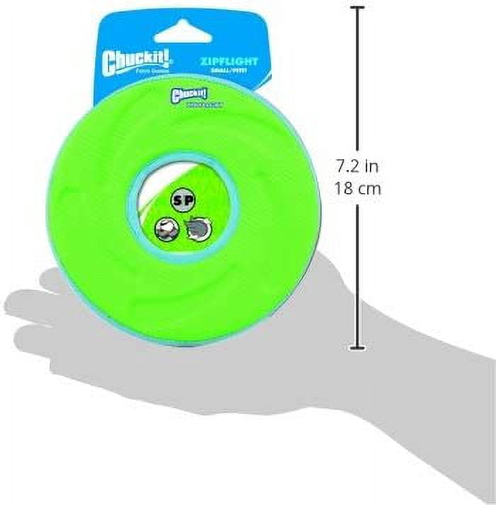 Chuckit Zipflight Amphibious Flying 6-Inch Ring Dog Fetch Toy Small - 2 Pack