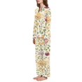 thumbnail image 2 of FORMRS Womens Pajama Set Long Sleeve Top and Pants with Pockets Soft Comfy Lounge Sleepwear, Sizes S-2XL, Birds Tea Time, 2 of 7
