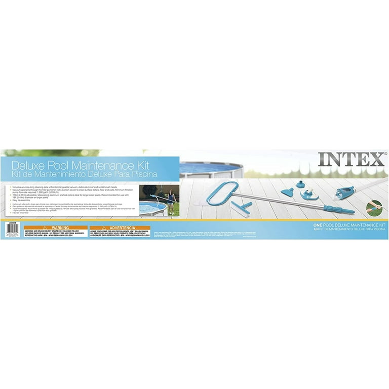 Kit de maintenance Intex Deluxe pour piscines et spas avec poignée