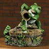 Eternity Tabletop Fountain: Mother Frog Bathing Family