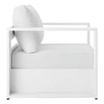 thumbnail image 4 of Modway Tahoe Fauteuil d'Extérieur en Aluminium pour Patio, Blanc Blanc, 4 of 5