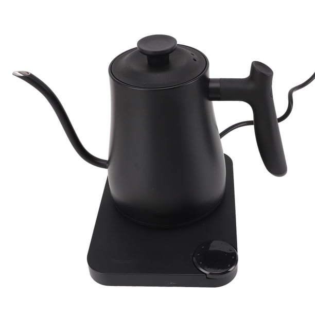 1L Tetera Eléctrica De Cuello De Cisne, Control De Temperatura Variable, Calentamiento Rápido De 1200W, Construcción En Acero Inoxidable, 60 Minutos