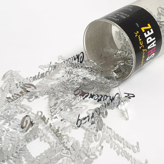 Confetti Word Christening Silver - Pouch (1/2 oz) - CCP7767