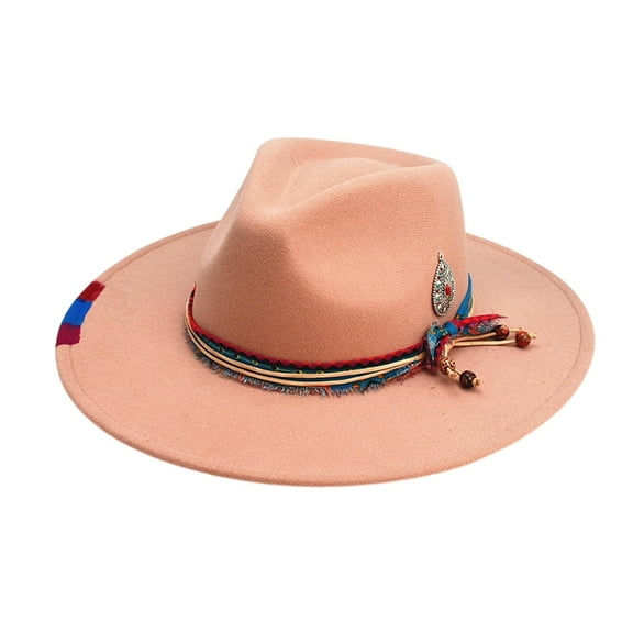 Yokua Adult Trilby Hat Elegant Masquerades Party Gentleman Gathering Felts Hat