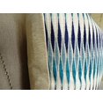 thumbnail image 2 of Plutus Thames River Cobalt HandmadeThrow Pillow, (16" x 16"), 2 of 2