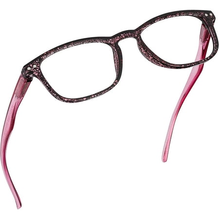 Readerest Blue Light Blocking Reading Glasses Pink 000 Magnification