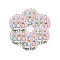 thumbnail image 7 of 13 Inch Round Placemats Set of 6, Easter Bunny Non Slip Heat Insulation PP Table Mats, Spring Watercolor Polka Dot Flower Plaid Pink Washable Place Mats for Kitchen Dining Party Table Decor, 7 of 7