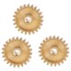 thumbnail image 5 of 3PCS 3.175mm Shaft Brass Pinion Motor Gear M0.8 for 1/10 1/8 RC,23t, 5 of 5